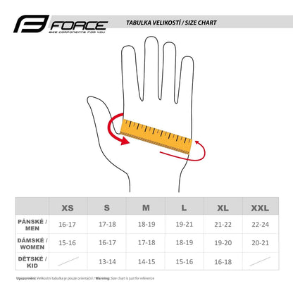 GUANTI FORCE MTB TARGET colore NERO-GIALLO FLUO